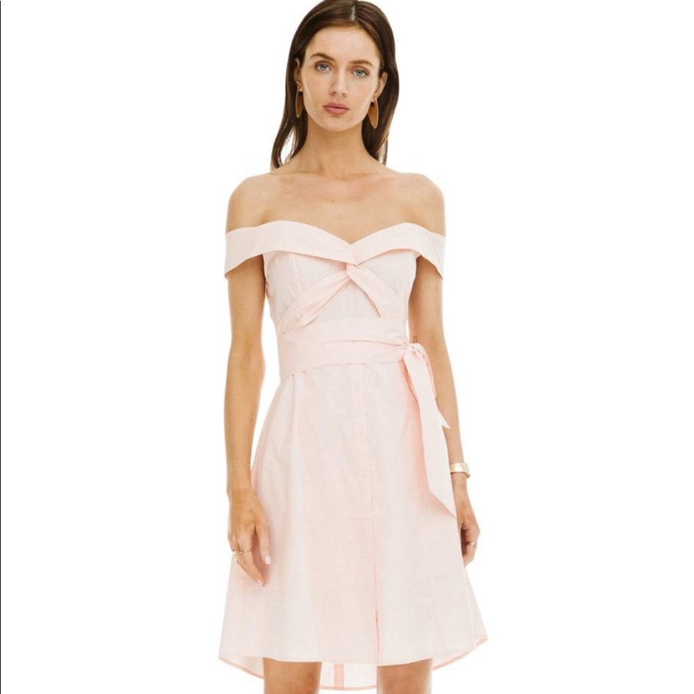 Astr the Label Blush pink dress.